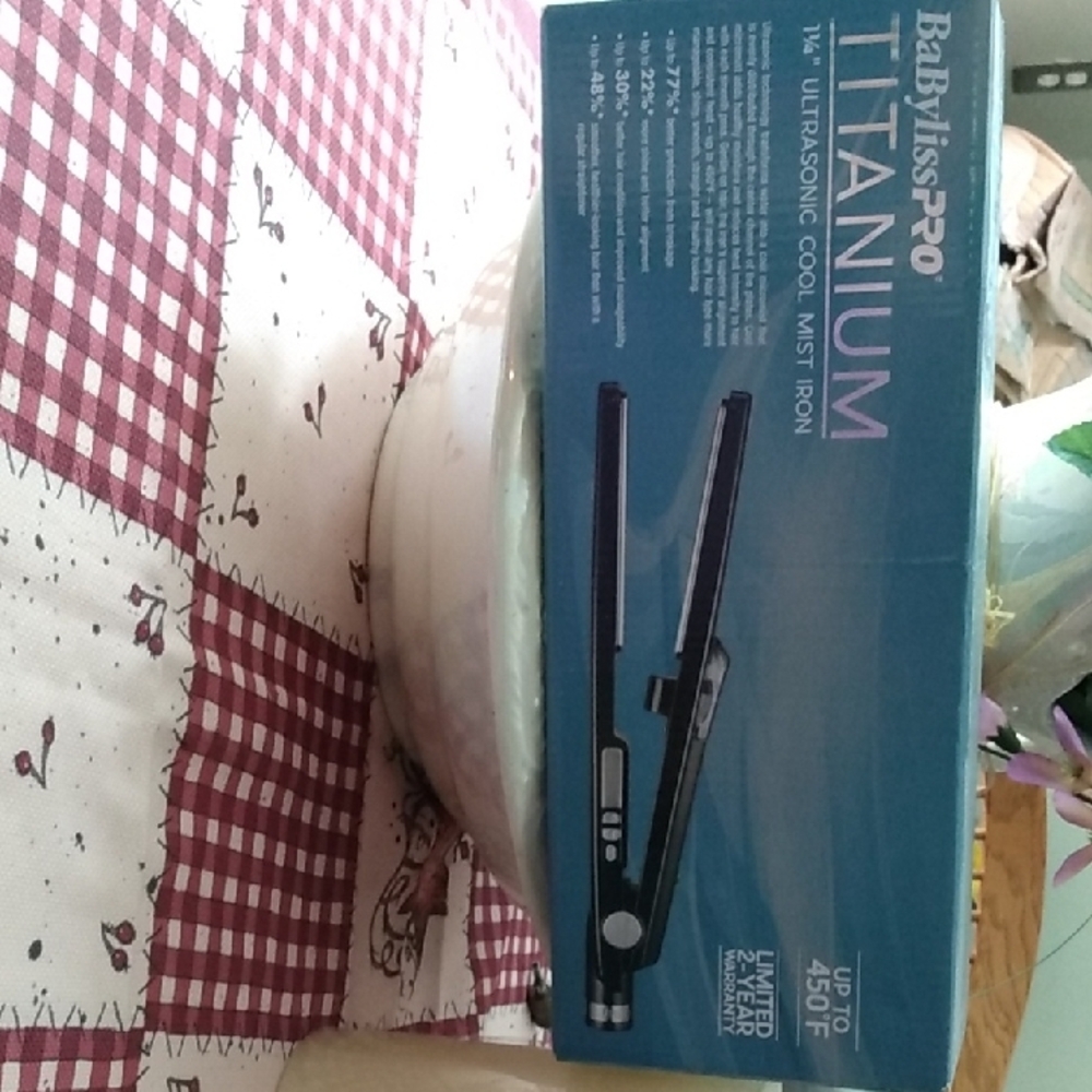BaByliss Black Professional Titanium Flat Iron